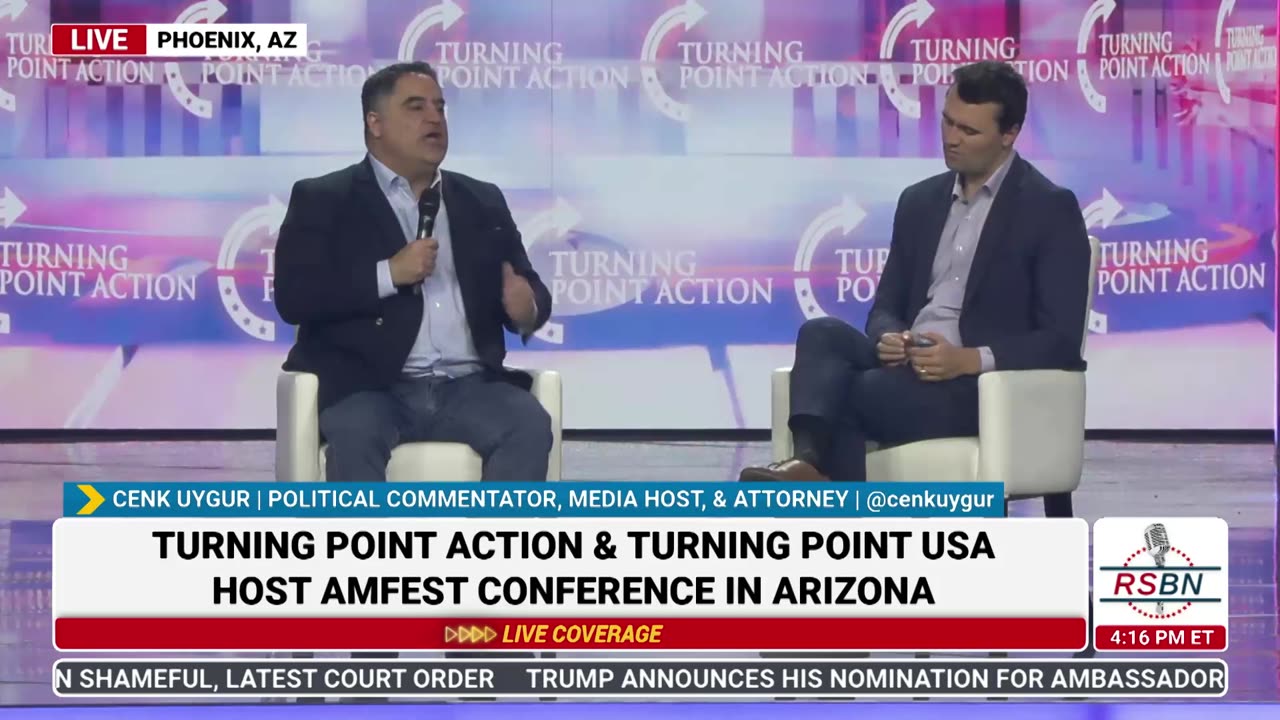 FULL SPEECH: Cenk Uygur Speaks at TPUSA's America Fest Conference: Day Three - 12/21/24