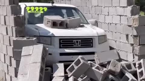 115@ Honda Ridgeline VS Brick Wall Test WhistlinDiesel