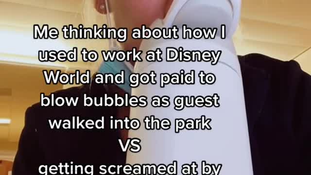Me thinking about howI used to work at Disney