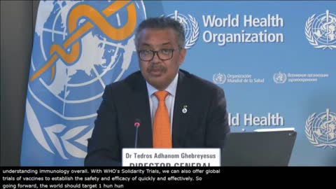 WHO Director Tedros Calls for Increasing Vaccination Rates Up to 100%