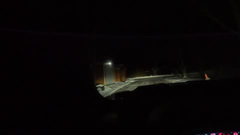 Testing out the GoPro at night while driving