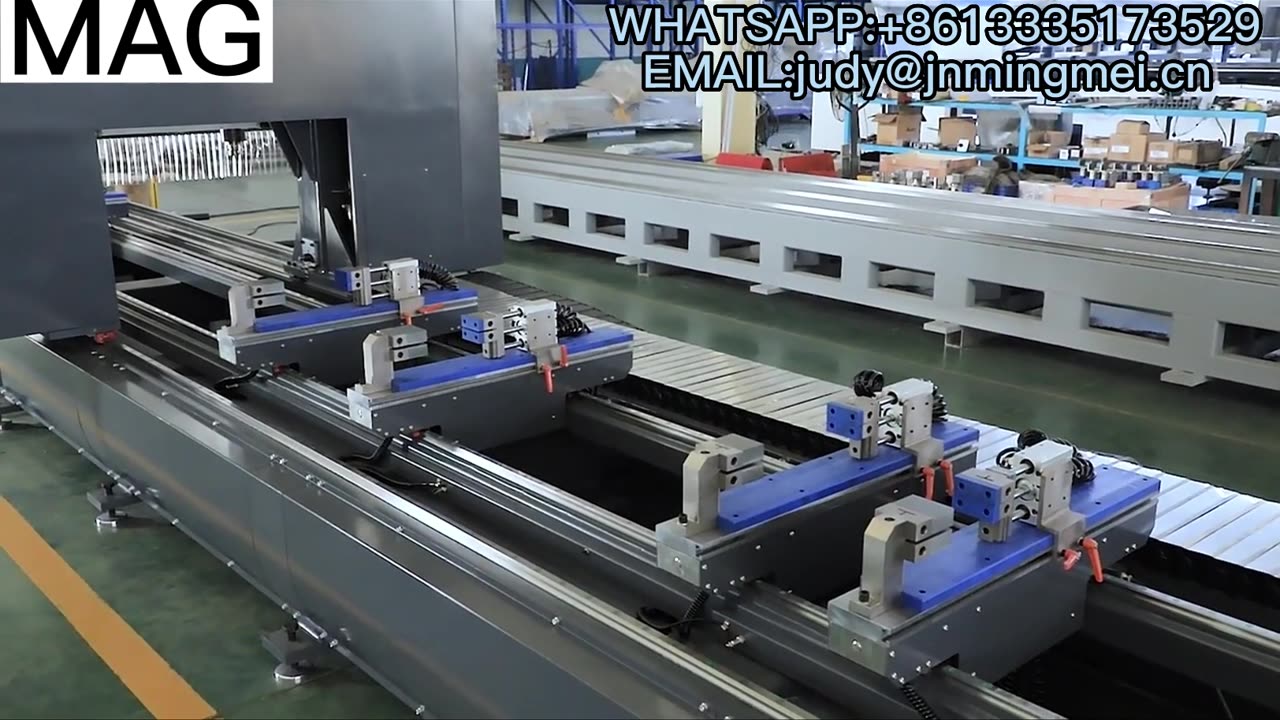 cnc processing center for aluminum drilling and milling #cncmachine #drilling #milling #aluminum