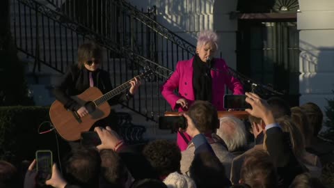 Cyndi Lauper sings at Biden’s signing of the Respect for Marriage Act, federally legalizing same-sex marriage