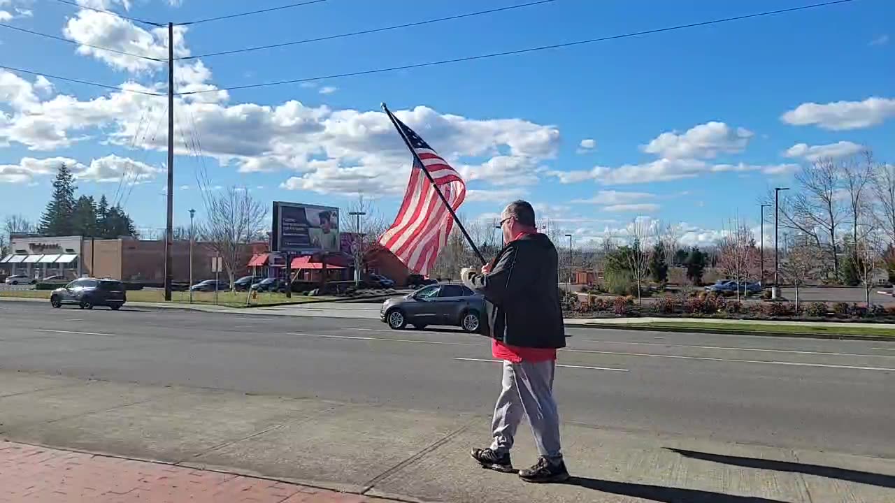 Flag Wave Protest- sorry twitch muted music out before upload