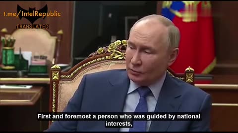PUTIN SPEAKING ON THE LATE EBRAHIM RAISI