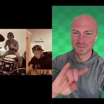 Guitar Riff With Drummer Reaction
