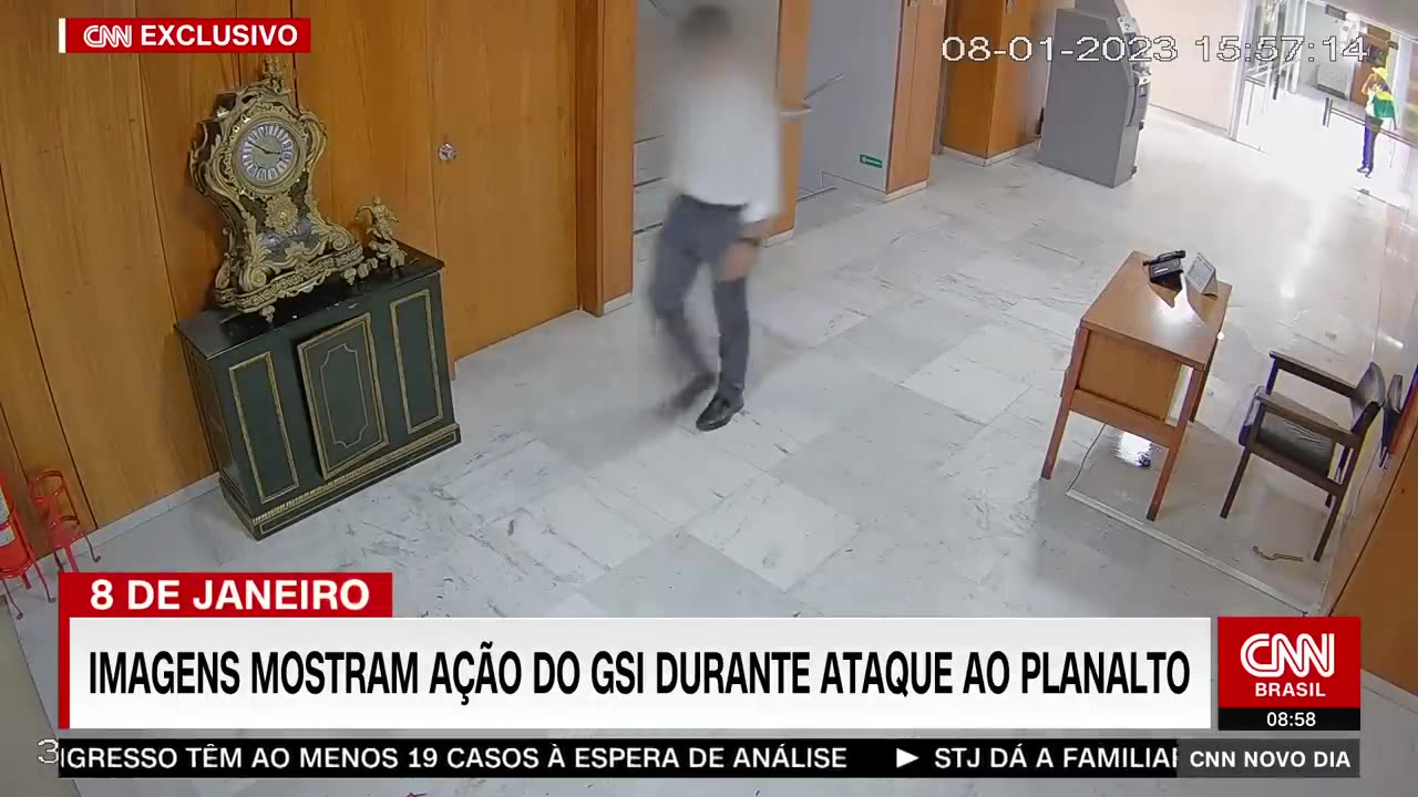 Imagens mostram ação do GSI em ataque aos Três Poderes em 8 de janeiro