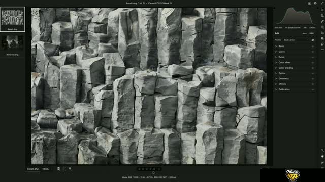 A tour of the camera raw interface