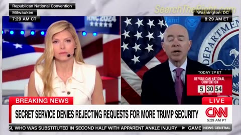Mayorkas said he DID NOT deny any requests for more protection by Trump