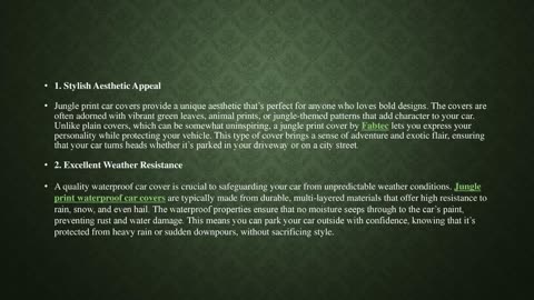 Jungle Print Waterproof Car Covers: The Perfect Blend of Style and Protection Call Us 97113 93973