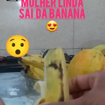 Mágica😮! Mulher Linda💃Sai da Banana🍌