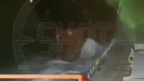 Massive Cargo Ship Repeatedly Crashes Against the Seawall During the Storm