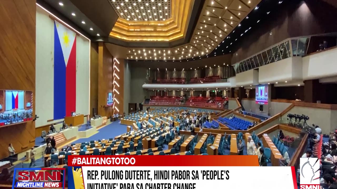 Rep. Pulong Duterte, hindi pabor sa 'People's Iniative para sa Charter change