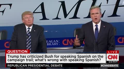 Trump_ We speak English here, not Spanish