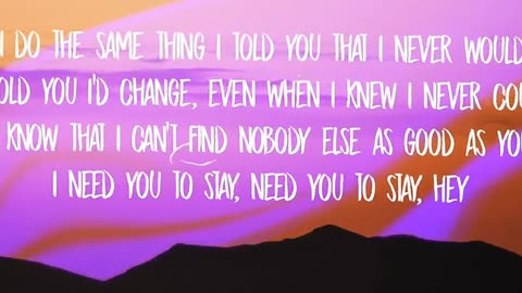 The KID LAROI , Justin Bieber - stay ( lyrics )