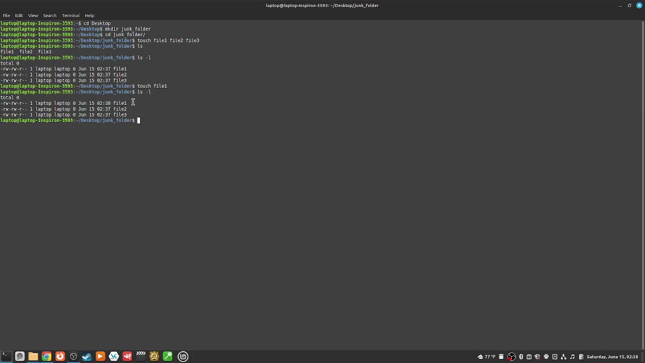 116_how to "change the last accessed date of a file" with the "touch" command