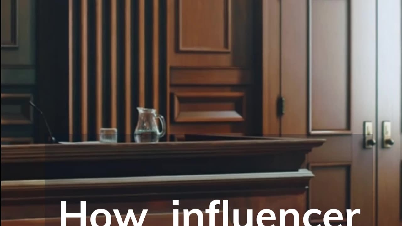 Influencer in court...
