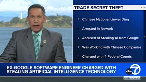 Bay Area ex-Google employee charged with stealing Al tech~Aiding Chinese companies