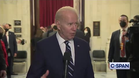 BIDEN AFTER MEETING WITH DEMS ON 'VOTING RIGHTS' BILL