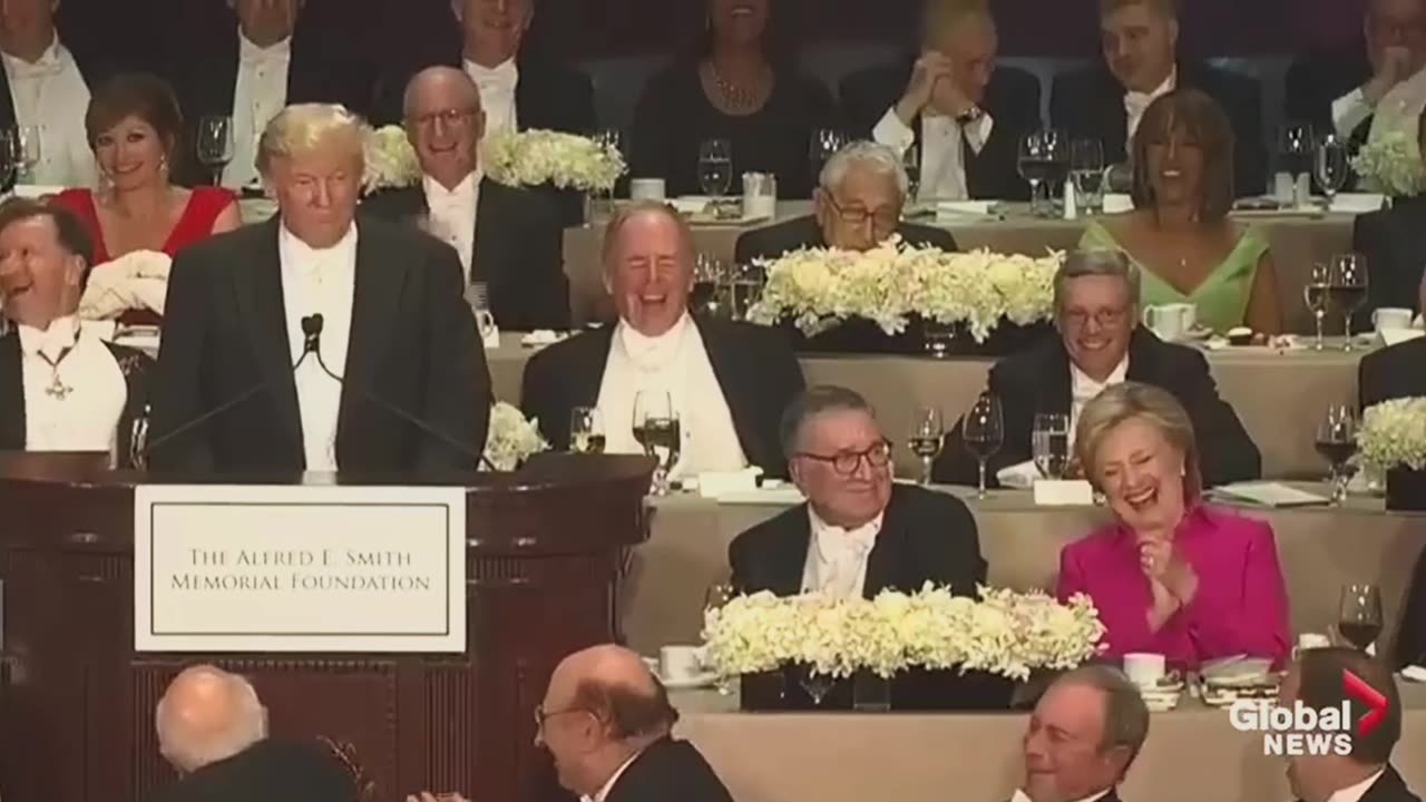 10-20-2016 Trump Roasts Hillary Clinton At Al Smith Dinner