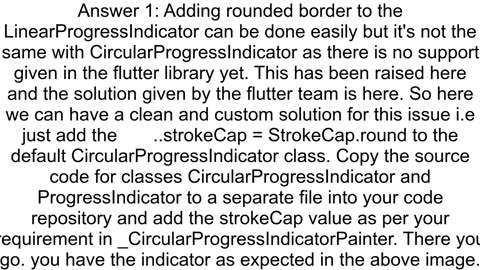 How to add rounded border to the CircularProgressIndicator in Flutter