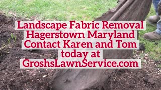Landscape Fabric Removal Hagerstown Maryland Contractor