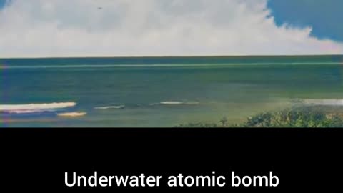 Underwater atomic bomb testing unveiled #Colourized footage 🇺🇸 💣 🌊 🎥