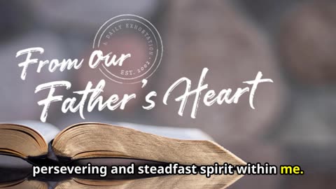 "From Our Father's Heart" for August 22nd, Quality Time