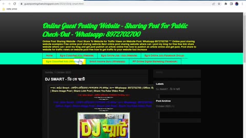 How To Change Tabs Background Seletect Color on Blogspot Blogger Website
