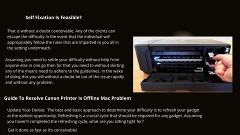 Easy Way To Fix Canon Printer Offline Mac Issue