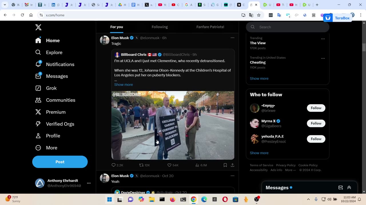 Twitter News 10/22/24