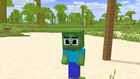 Monster School Baby Zombie and Good Baby Watermelon Friend - Super Sad Story - Minecraft Animation