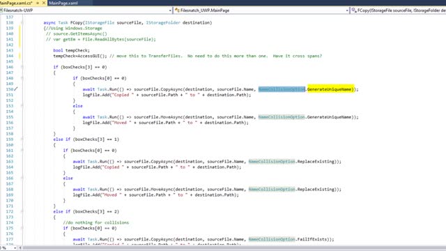 C# and UWP: Copying or Moving Files