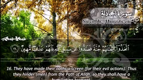 58.SURAH 058 MUJADILLAH RECITATION BY SHEIKH MAHER AL MUAIQLY