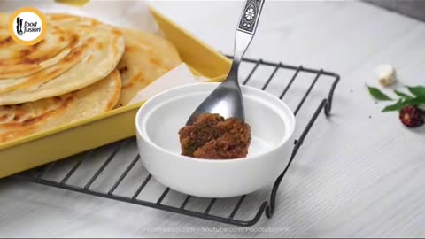Lacha pratha and onion chutny