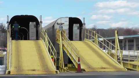 Amtrak Auto Train Loading and Leaving Lorton Virginia to Sanford, Florida | Railfan Rowan