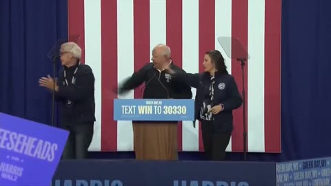 Tim Walz clapping, barking seal, with a touch of Deliverance