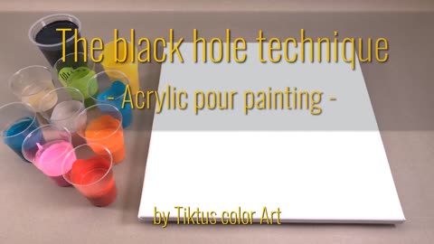 The Black Hole technique - Acrylic fluid art painting