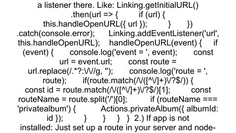 How to redirect to the app store from a deep link if the app is not installed