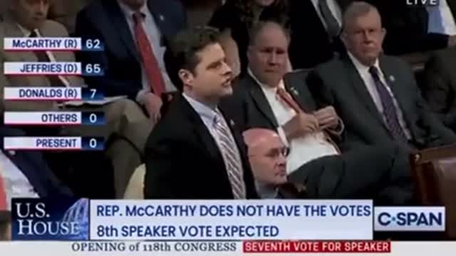 Matt Gaetz nominated Donald J Trump for Speaker 💥