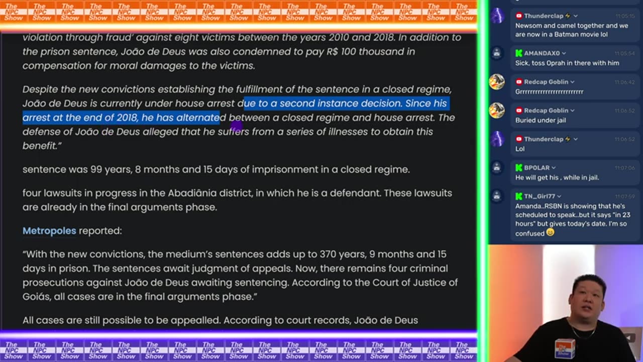 0prah Ally Sentenced - The NPC Show