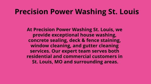 Power Washing St. Louis