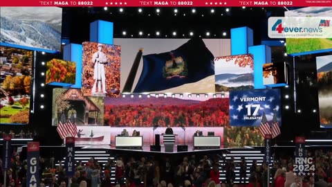 RNC 2024 🐘 Vermont Cast all 17 delegates for Donald J Trump!