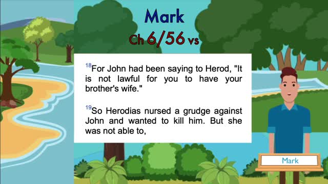 Mark Chapter 6 Audio/ Video Holy Bible with Text by LTMproject)