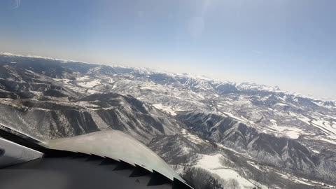 HondaJet Visual Approach into Aspen