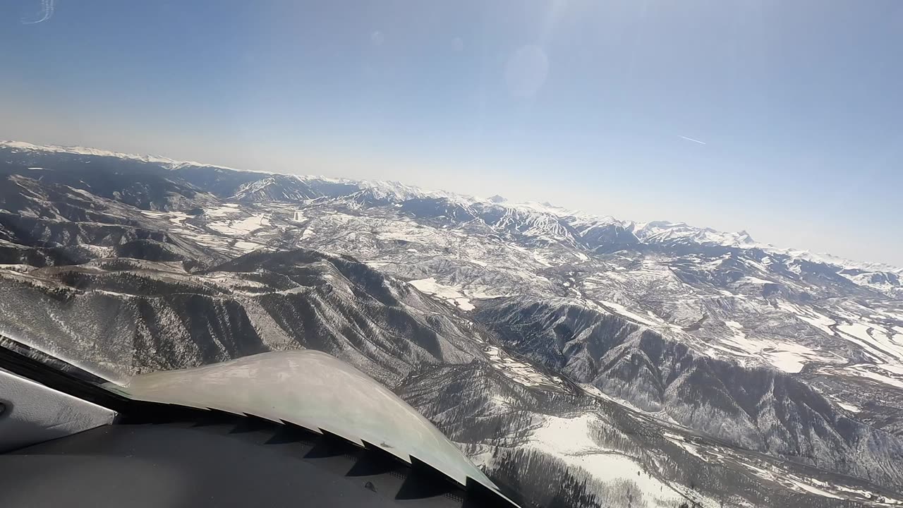 HondaJet Visual Approach into Aspen