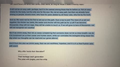 Solzhenitsyn quote regarding false science - prophetically accurate