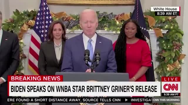 Biden speaks on WINBA star Brittney Griner's Release