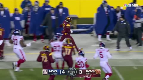 Taylor Heinicke carving up the Giants on this touchdown drive!