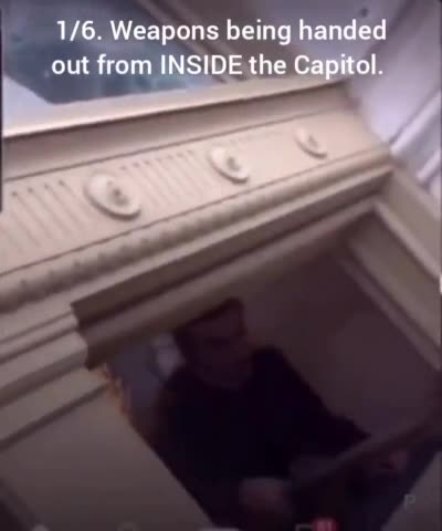 Why Are Weapons Being Given Out to Protesters from Inside The US Capitol Building on J6